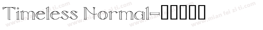 Timeless Normal字体转换